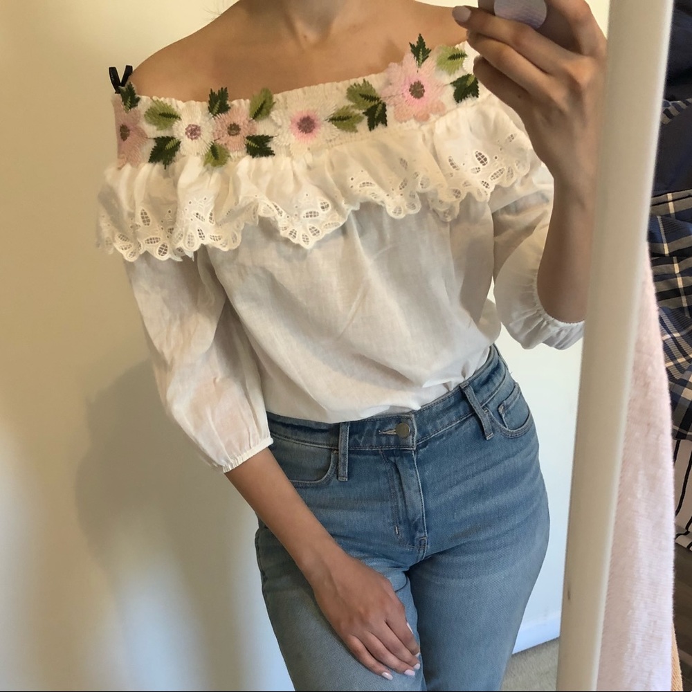 Off the Shoulder floral top